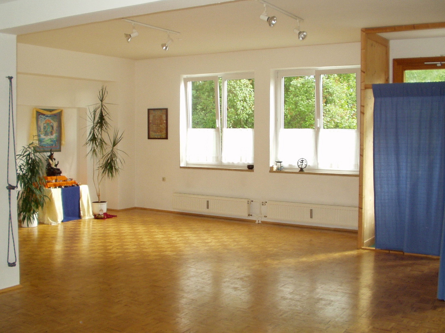 Der Übungsraum im Yogastudio Schuierer
